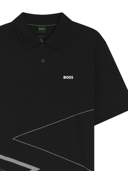 Tricou polo Boss cu imagine negru