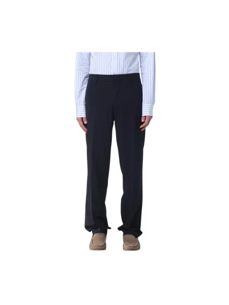 Spodnie Emporio Armani niebieskie