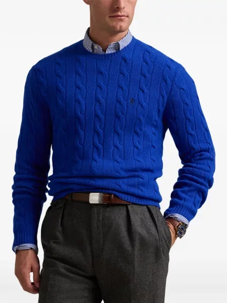 Tricou polo Polo Ralph Lauren cu glugă cu blană cu broderie roșu