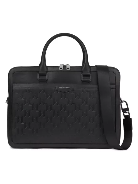 Karl Lagerfeld Geantă diplomat K/Loom' negru