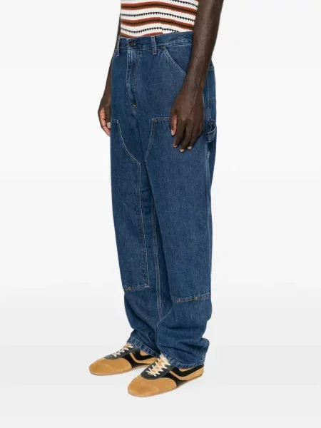 Blugi cu picior larg Carhartt Wip albastru