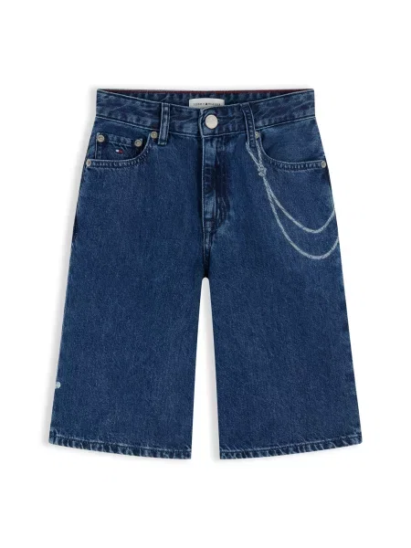 TOMMY HILFIGER Traperice Print Loose Relaxed traper / svijetloplava plavi