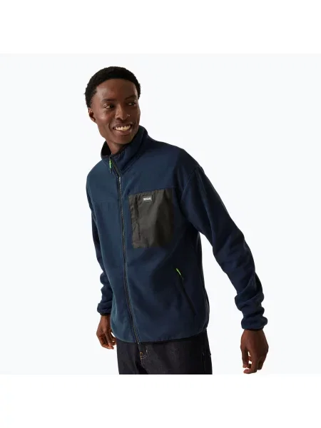 Мъжки поларен суитшърт REGATTA Frankie Full Zip navy синьо