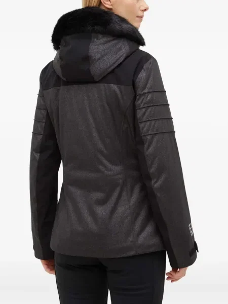 Geacă Ea7 Emporio Armani cu glugă negru