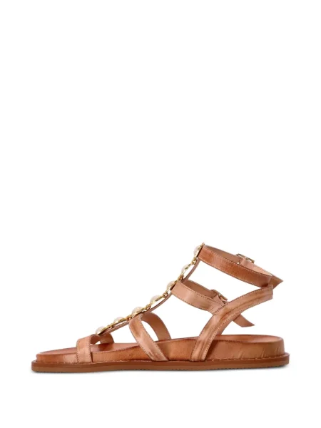 Сандали Kotris Sandals с катарама камъни кафяво