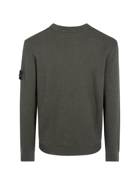 Pulover Stone Island tricotate cu strasuri verde