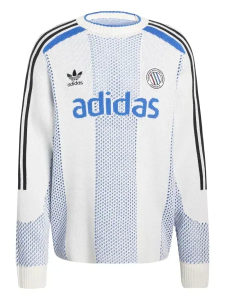 Pantaloni Adidas cu autograf alb