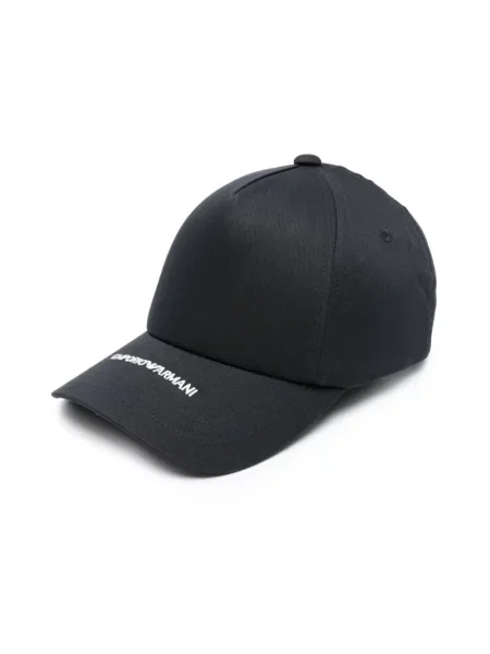 Czapka z daszkiem Emporio Armani niebieska