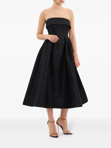 Rochie midi Rebecca Vallance până la genunchi de costum negru