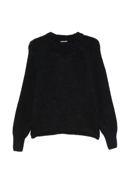 Sweter Susanne Bommer wełniany z okrągłym dekoltem niebieski