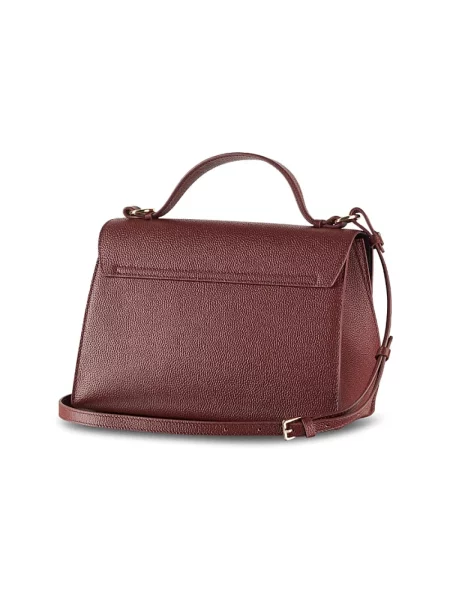 Torebka crossbody Patrizia Pepe skórzana brązowa