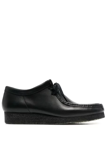 Botine Clarks Originals cu șireturi din piele negru