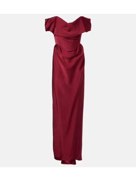 Rochie Vivienne Westwood din satin bordo