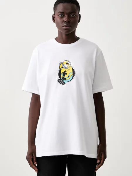 Converse kratka majica x Minions & Monsters bela