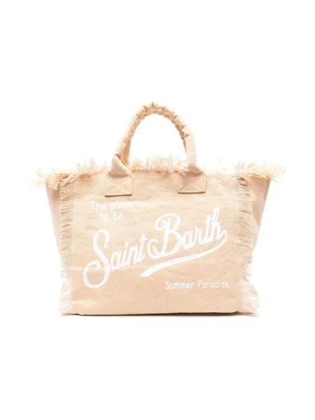Shopperka Mc2 Saint Barth beżowa