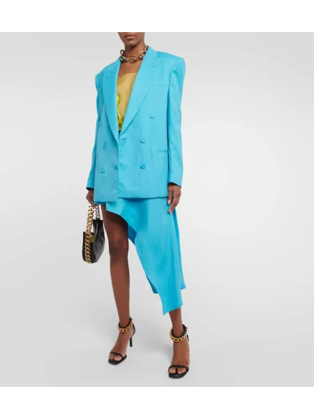 Twill dupla soros zakó Stella Mccartney kék