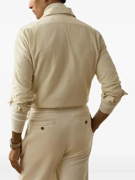 Manšestrová dlouhá košile Ralph Lauren Purple Label fialová