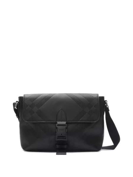 Карирана чанта Burberry черно