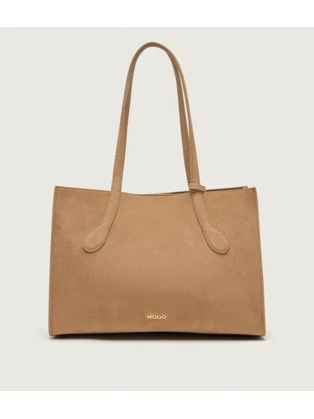 HUGO Geantă shopper + borsetă Cymbeline S_SM bej