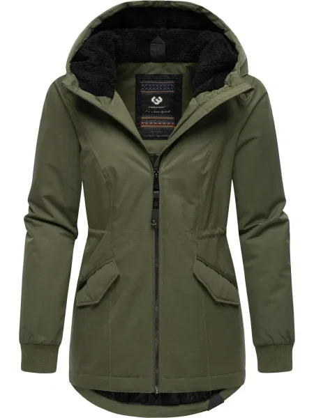Ragwear Geacă funcțională Dowey Warm Rain oliv negru