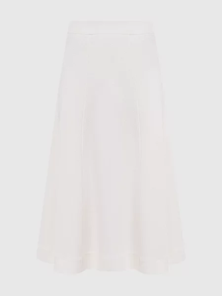 Спідниця міді Jil Sander біла