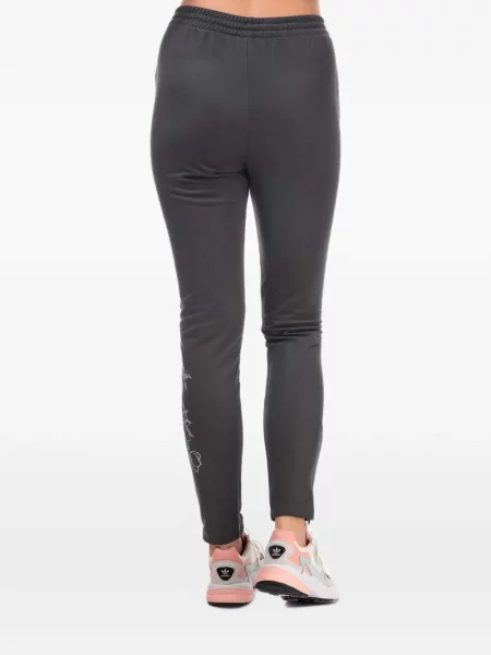 Чехли Adidas с връзки на райета с дантела черно