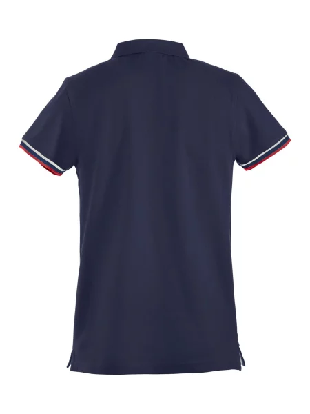Clique polo Newton z bawełny ring spun dark navy niebieska