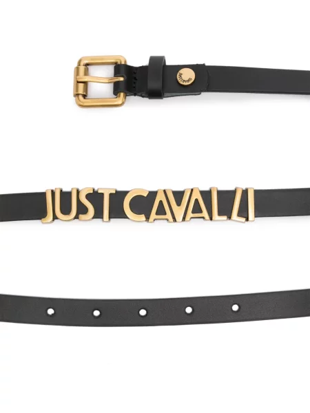 Iš natūralios odos diržas Just Cavalli juoda