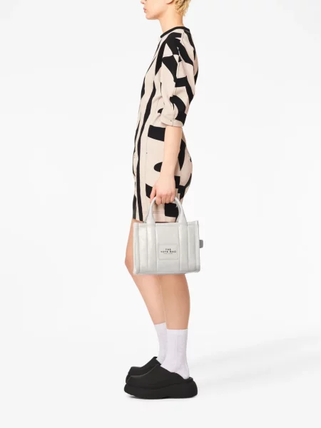 Geantă shopper Marc Jacobs din piele gri