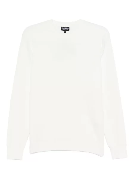 Hanorac crewneck Antony Morato cu decolteu rotund alb