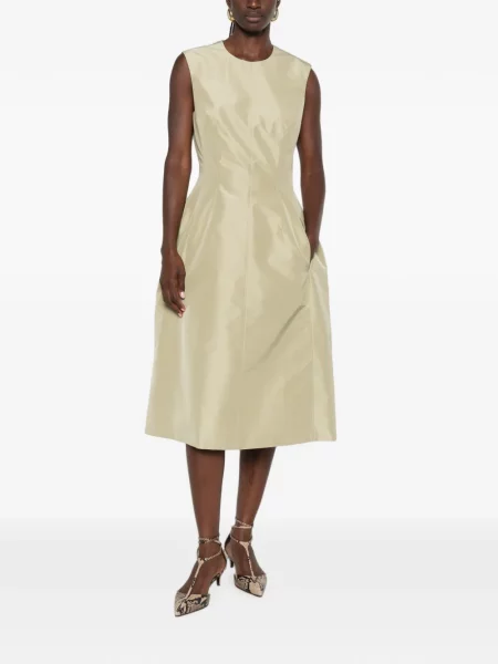 Rochie midi Jil Sander fără mâneci verde