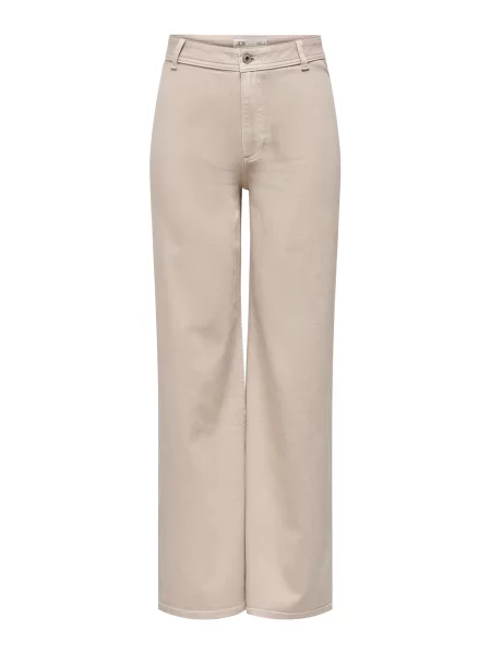 JDY Pantaloni JDYIRIS bej deschis negru