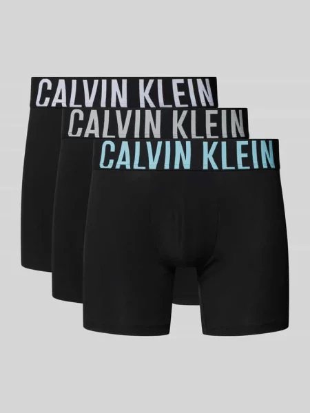 Bokserki w Zestaw 3 szt. z Elastyczny z logo Calvin Klein Underwear czarne