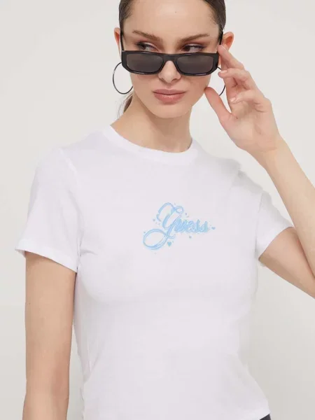 Тениска Guess Originals бяло