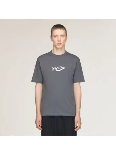 T-shirt Liquid Logo Short Sleeve T-Shirt Grey Five S szara