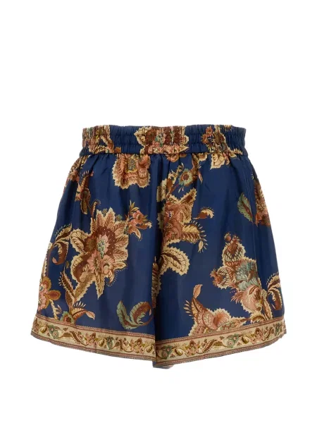 Pantaloni scurți Zimmermann de mătase albastru