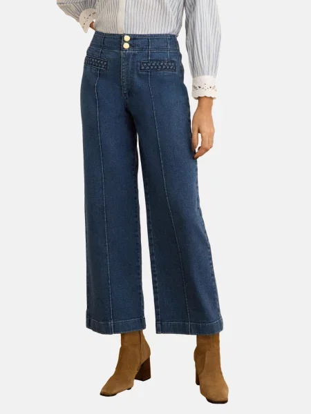 Love & roses Jeans denim albastru