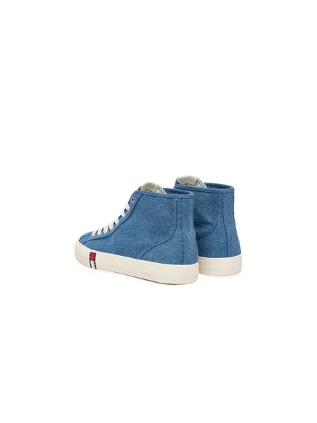 Sportcipők Tommy Jeans Archive Denim Mid Cut kék