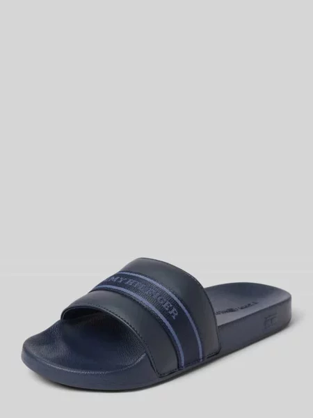 Klapki Tommy Hilfiger Poolside With Webbing space blue granatowe