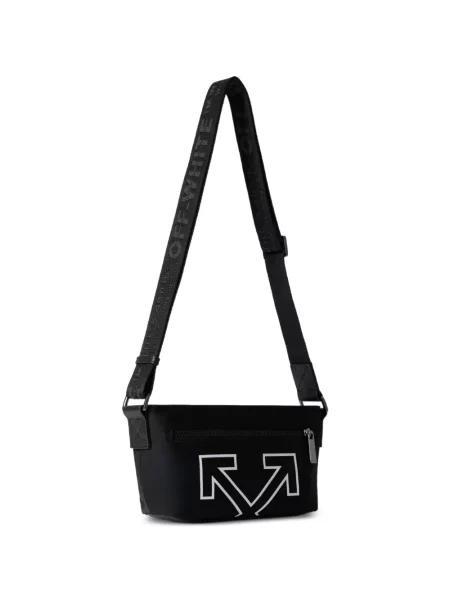Raštuota rankinė per petį Off-white balta