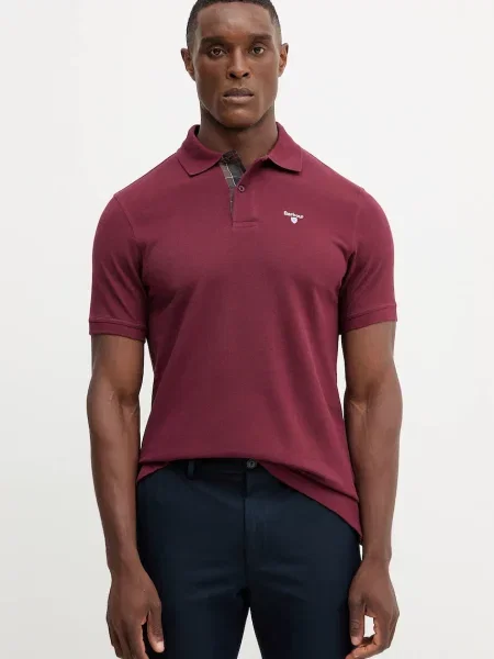 Тениска с яка Barbour Tartan Pique Polo с апликация зелено