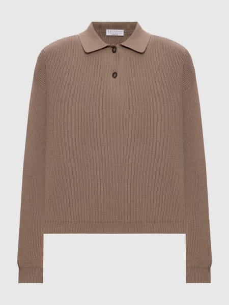 Джемпер Brunello Cucinelli коричневий