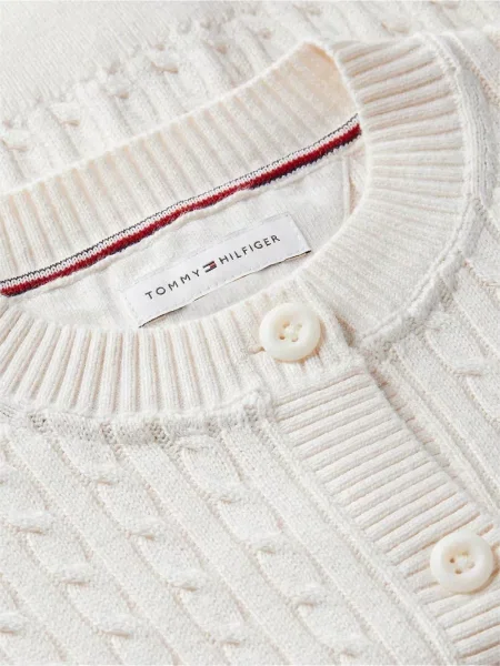 Kardigan dziecięcy Tommy Hilfiger biały