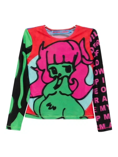 Bluzka Chopova Lowena z siateczką różowa