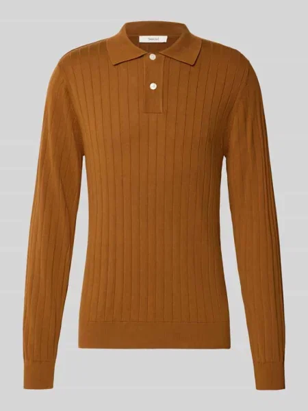 Koszulka polo o kroju regular fit z czystej bawełny model TORINO' Selected