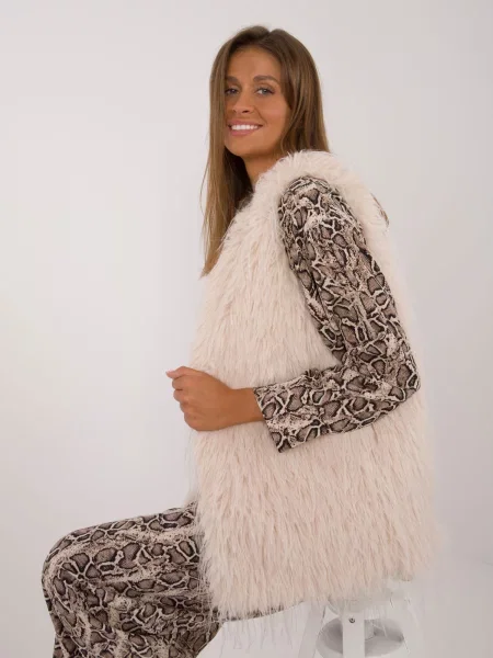 Vestă Fashionhunters bej