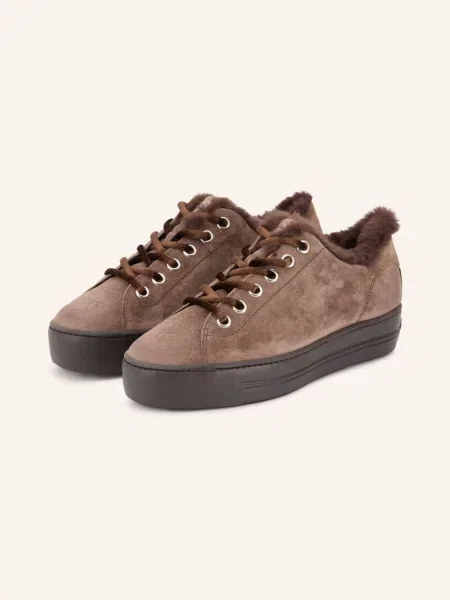 Paul Green Sneakersy tmavě hnědá zelené