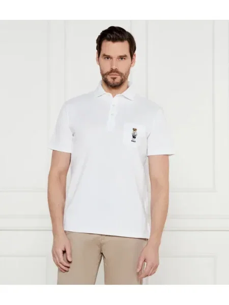 POLO RALPH LAUREN Tenisz póló | Custom slim fit fehér