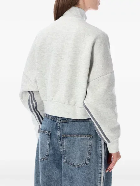 Pantaloni Adidas alergare cu broderie chunky verde