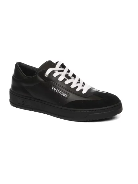 Lniane sneakersy Valentino By Mario Valentino czarne